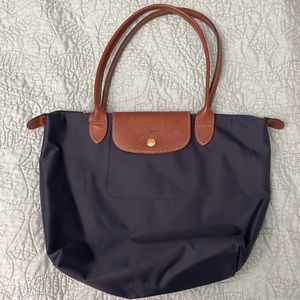 Longchamp Mini Le Pliage Handbag-Navy